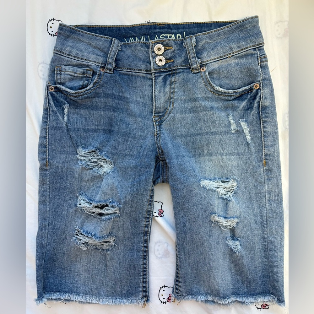 Vanilla star Y2K Bermuda denim shorts